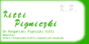 kitti pigniczki business card